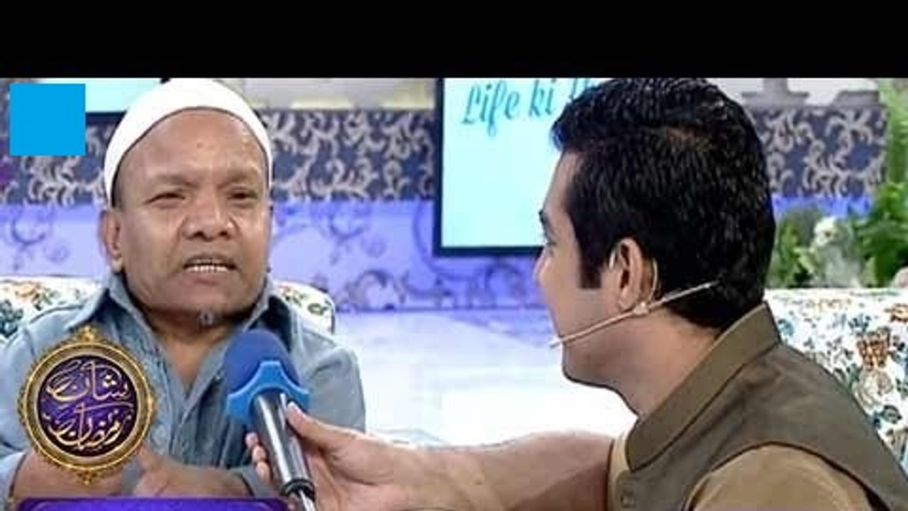 Junaid Jamshed Help Javed Kodu in Shane Ramzan Show