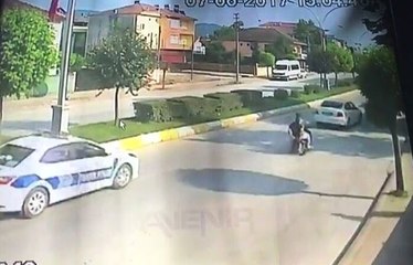 Polis - Motosiklet Kovalamacası Kazayla Bitti
