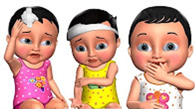 Five Little Babies jumping on the Bed _ Kids' Songs _ 3D Nursery Rhymes for Children