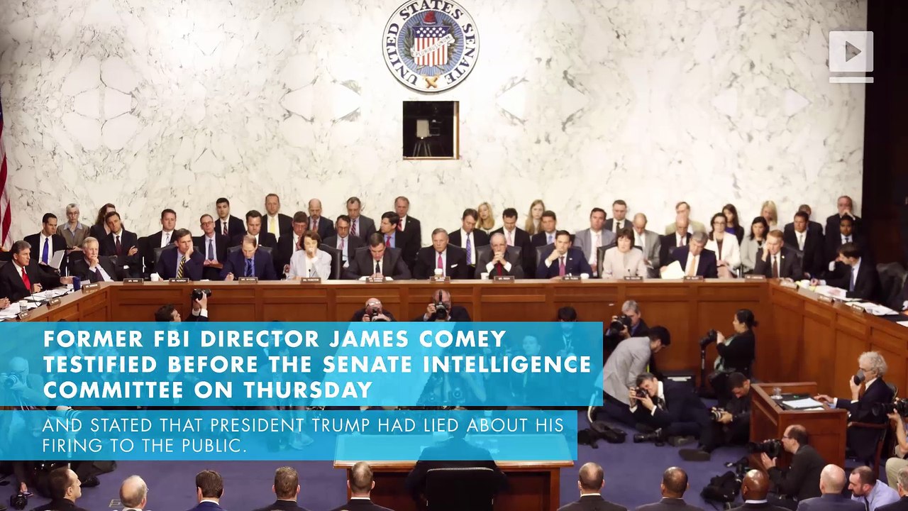 Comey testifies that Trump lied about his firing