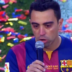 When Xavi said goodbye to FC Barcelona 