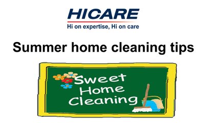 Summer home cleaning tips