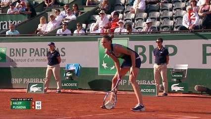 Roland-Garros 2017 : 24ème faute directe et Pliskova offre le premier set à Halep (6-4)