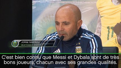 Argentine - Sampaoli : "Tester l'entente Messi-Dybala"