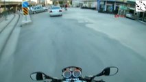 Konya Motosiklet Ile Otomobil Sürücüsünün Kavgası Kameraya Yansıdı