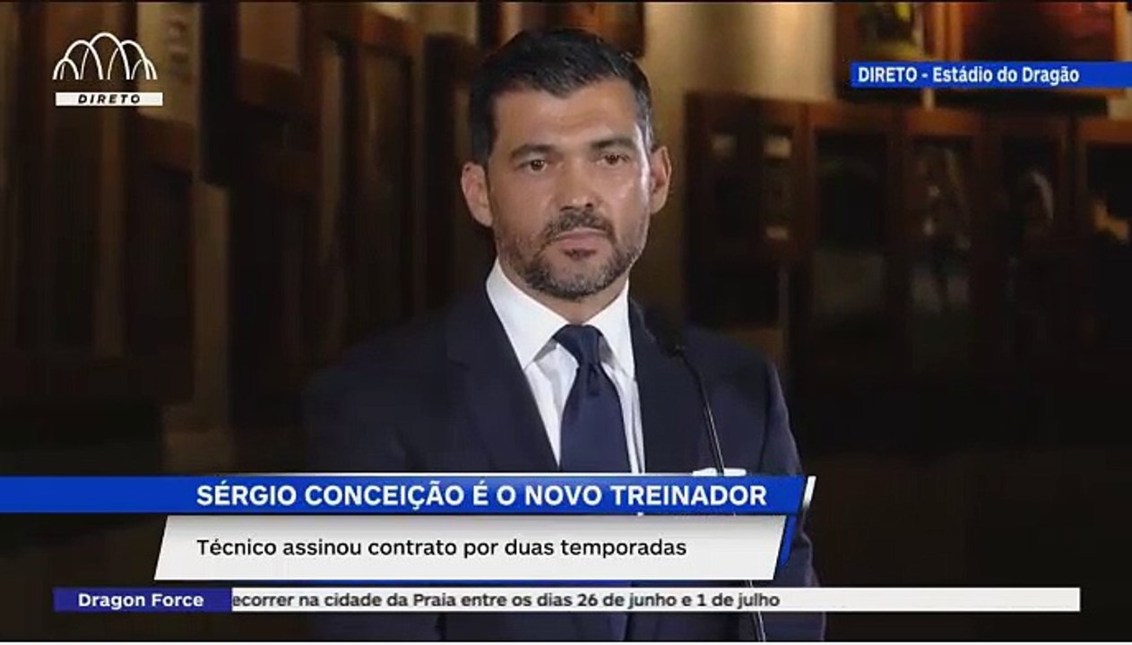 Apresentação de Sérgio Conceição como treinador do FC Porto
