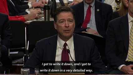 Comey recorded meeting because he thought Trump "might lie"
