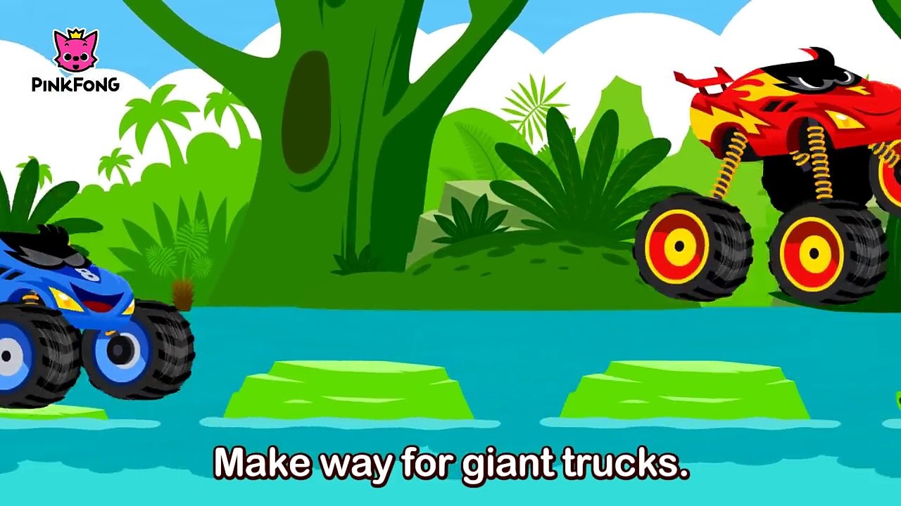 Monster Trucks in the Jungle _ Monster Trucks _ Songs for Children