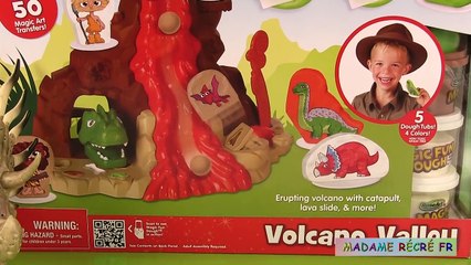 Pâte à Modeler Magic Fun Dough Volcan et Dinosaures Volcano Valley