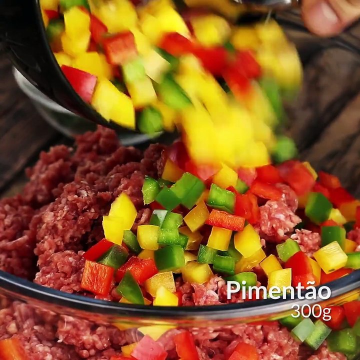 Receita low carb (bolo de carne moida com couve flor)