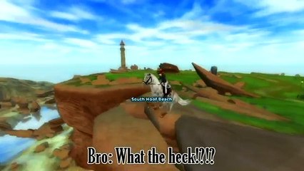 My 10 Year Old Brother Plays Star Stable- WHY DOES HE WANNA JUMP OFF OF CLIFFS?!??!