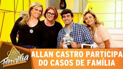 Allan Castro conhece os estúdios do Casos de Família