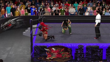 WWE 2K17 laura matsuda v eva marie