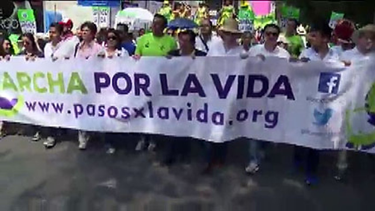 Marchan en Ciudad de México contra la Ley del Aborto