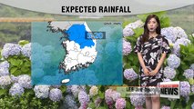 Sporadic rain for the central regions