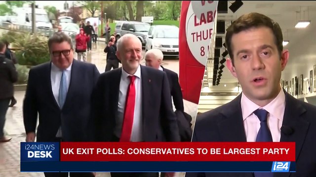 i24NEWS DESK | UK exit polls: conservatives to be largest party | Thursday, June 8th 2017