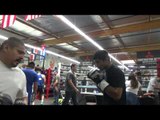 fabian maidana and javier maciel working mitts in oxnard - EsNews boxing