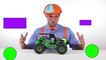 Monster Truck Toys for Kids - learn Shapwerwer234ucks while jumping and hiking _ Blippi