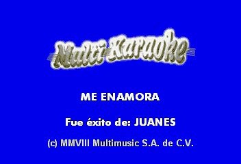 Juanes - Me Enamora (Karaoke)