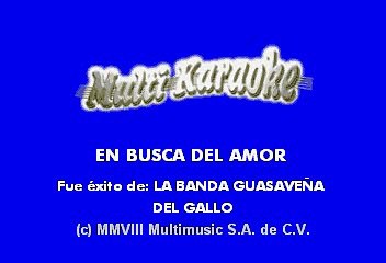 La Banda Guasaveña - En Busca Del Amor (Karaoke)