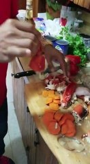 yoskar sarante Cosinando "Cazuela de Mariscos"