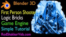 blender 3D First Person Shooter Game Tutorial - Video 1 Basic Movement