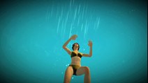 Guild Wars 2 (Sexy Bikini Girl) look up, swim down and Stay Underwater