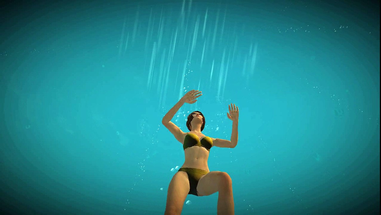 Guild Wars 2 (Sexy Bikini Girl) look up, swim down and Stay Underwater
