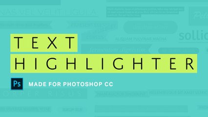 HIGHLIGHT your text with these Photoshop ACTIONS!