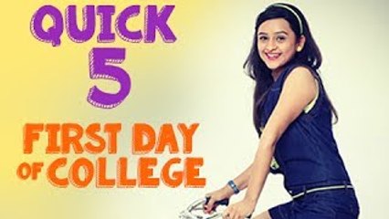 Quick 5 With Parna Pethe | How To: Prepare for First Day of Class - College Tips