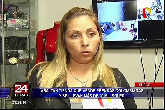 Surco: asaltan tienda de prendas colombianas y se llevan más de 20 mil soles