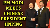 PM modi meets China's President Jinping during SCO summit | Oneindia News