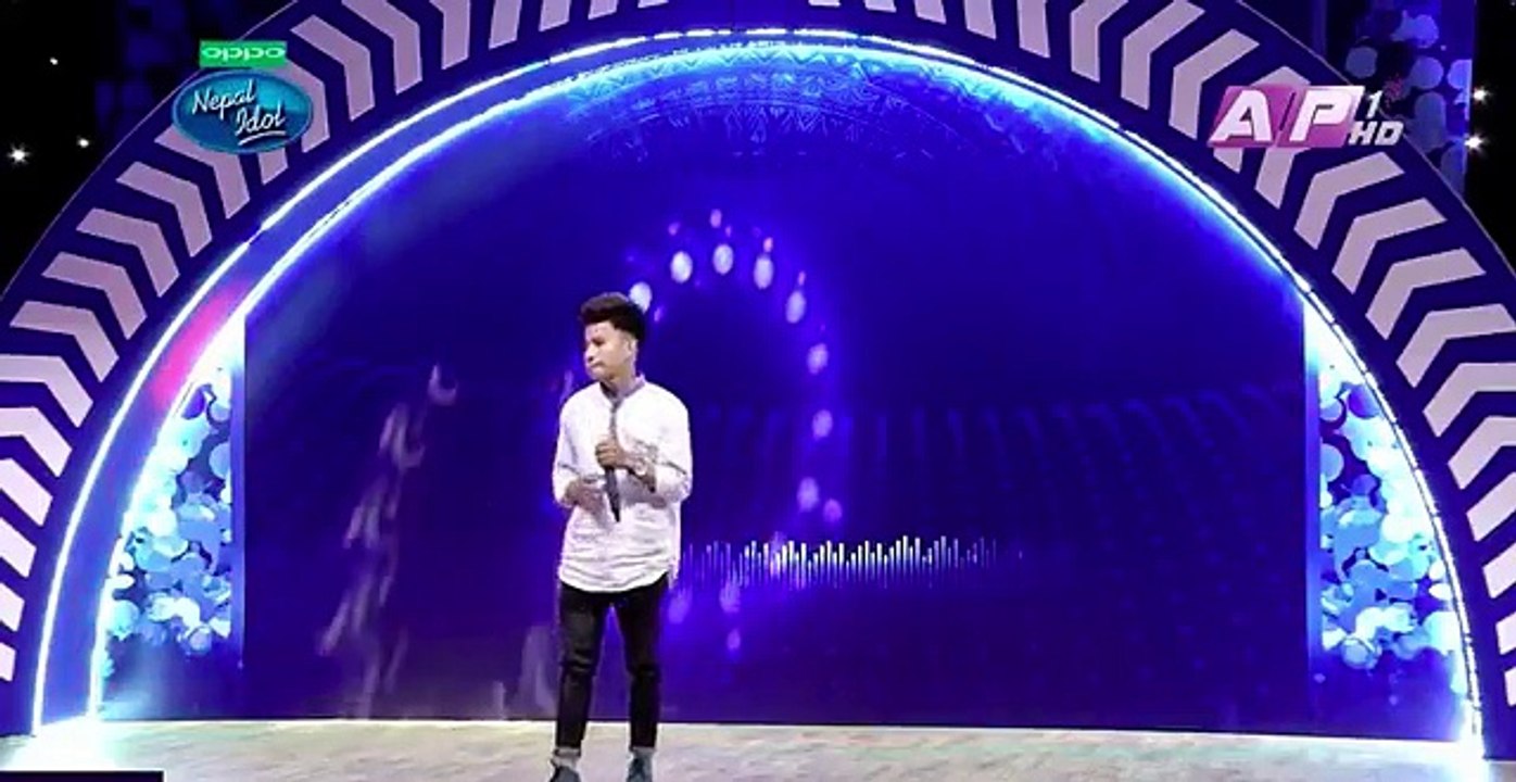 Nepal Idol theatre live music round 11 buddha lama made Judges Cry