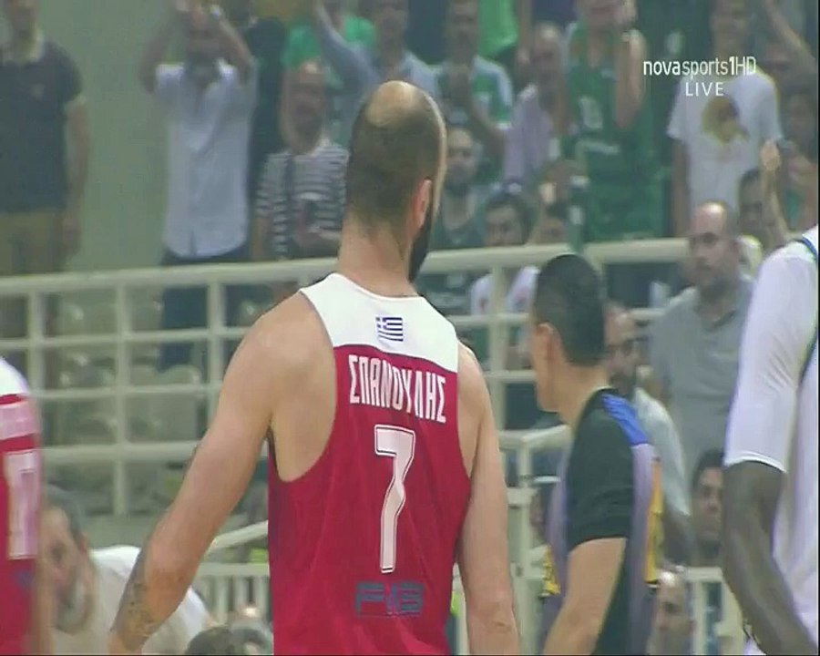 Η ένταση ανάμεσα στον Σπανούλη και στον Γκιστ - Παναθηναϊκός vs Ολυμπιακός - 08.06.2017