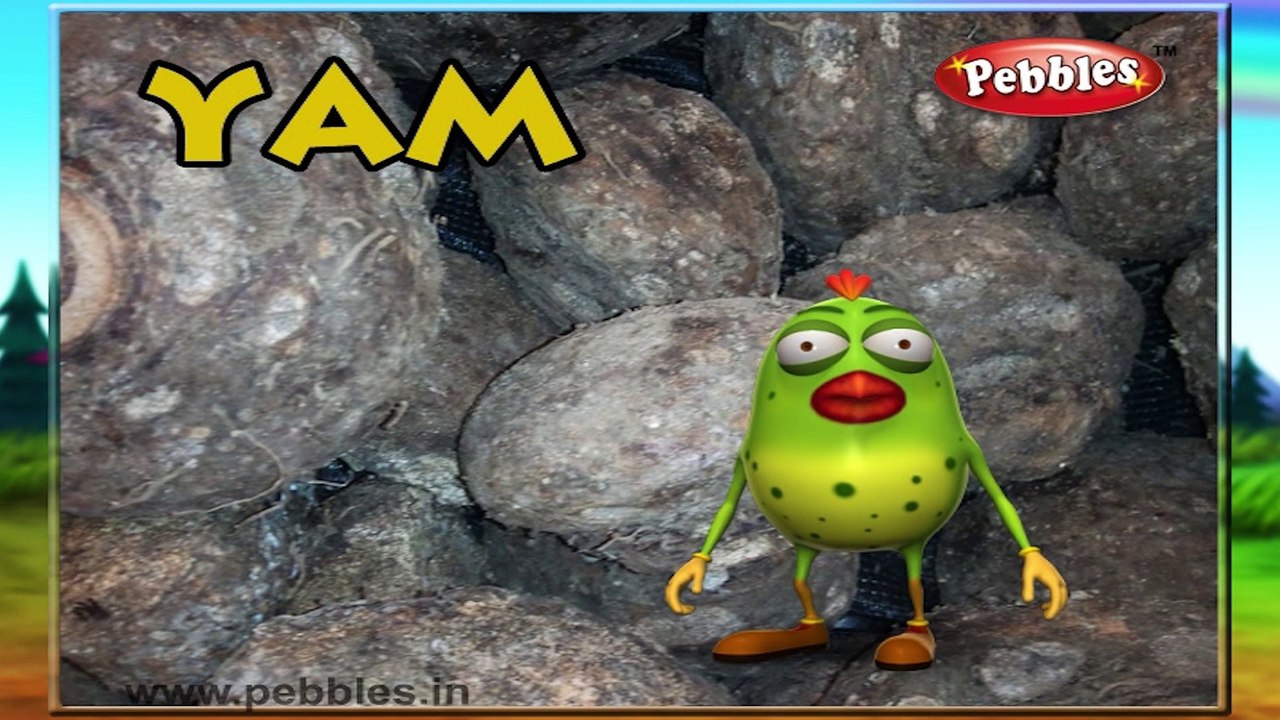 Yam | 3D animated nursery rhymes for kids with lyrics  | popular Vegetables rhyme for kids | Yam song  | Vegetables songs | Funny rhymes for kids | cartoon  | 3D animation | Top rhymes of Vegetables for children