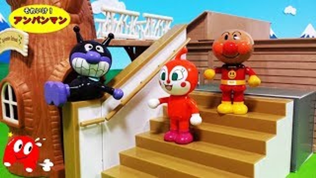 アンパンマン アニメおもちゃ 小学校の階段 キッズトイ ❤ 連続 まとめテレビ ごっこ 遊び 子供向け キッズ アニメ＆おもちゃ Toy Anpanman