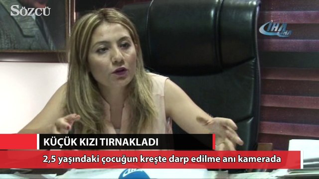 2,5 yaşındaki çocuğun kreşte darp edilme anı kamerada