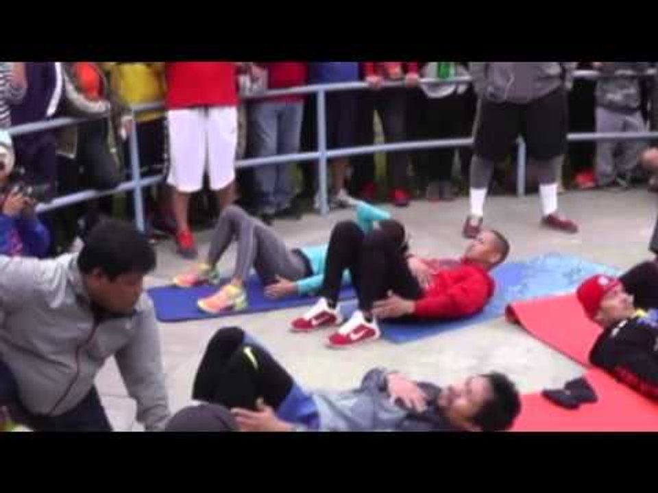 manny pacquiao makes it look easy to KO another man - EsNews boxing