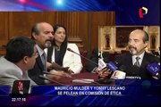 Mauricio Mulder y Yonhy Lescano protagonizan fuerte discusión en Comisión de Ética