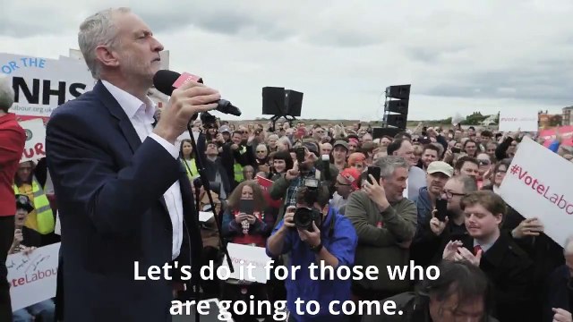 Royaume-Uni : clip de campagne de Jeremy Corbyn en meeting