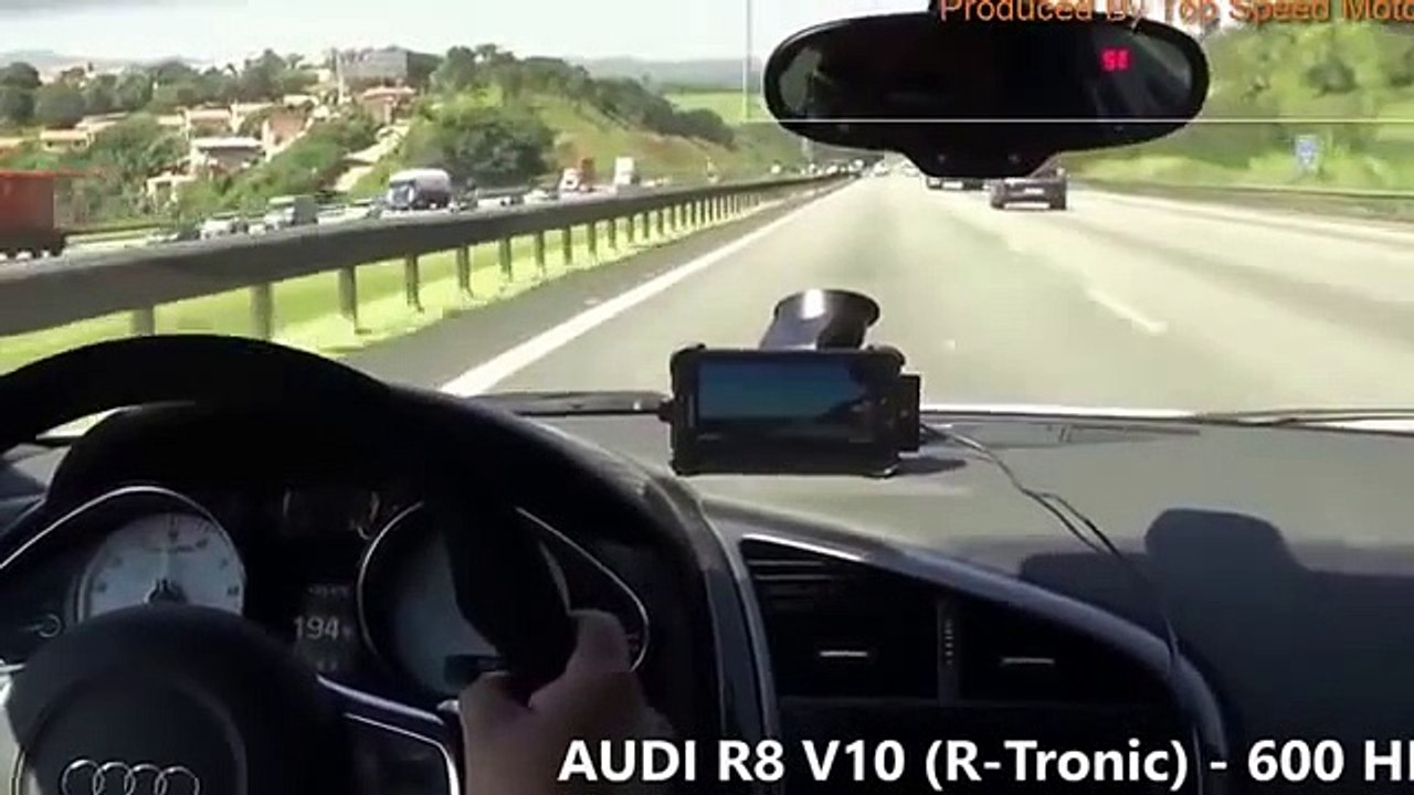 audi r8 v10 450kw vs Kawasaki Ninja zx10r