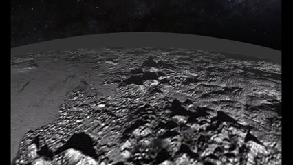 Flyover of Pluto’s Icy Mountain and Plains