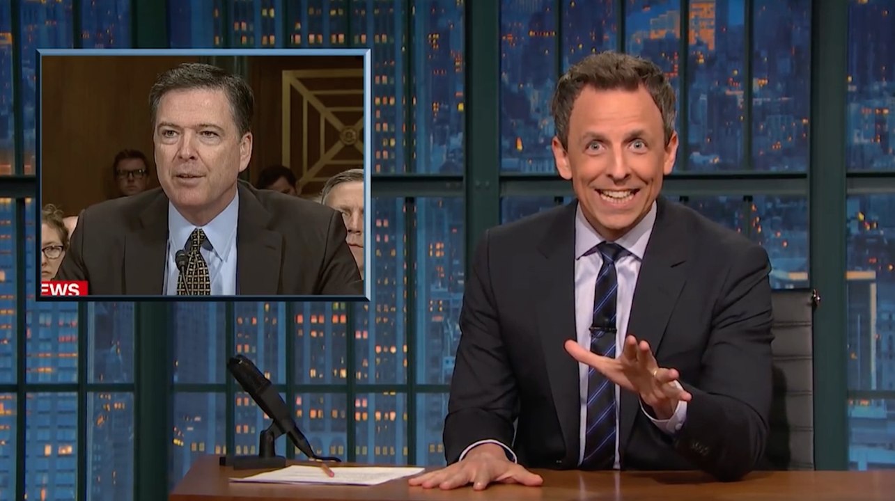 Late-night laughs: Comey testifies