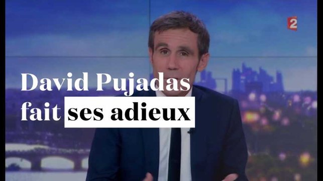 Les adieux émouvants de David Pujadas au JT de France 2