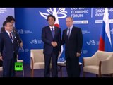 Putin & Abe speak at Eastern Economic Forum in Vladivostok, Russia