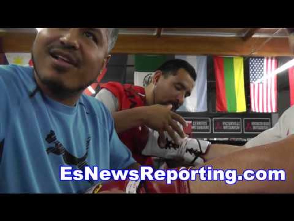 boxing star egis Kavaliauskas tells robert garcia lets sparr - EsNews