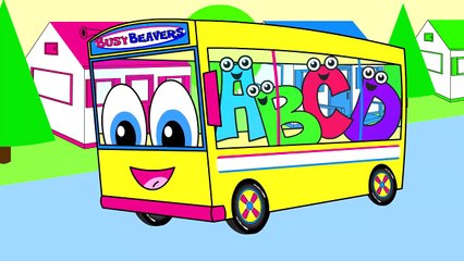 'The Wheels On The Bus' _ Yellow Bus Version _ Kids Learning Song _ Toddler Rhyme _ Children's