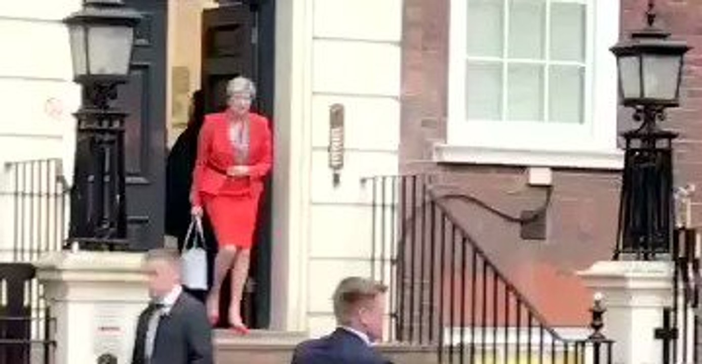 May Asked 'Are You Resigning, Prime Minister?' As She Leaves Conservative Party HQ