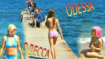 The Beach in Odessa. Early Summer. Пляж в Аркадии. Одесса. Начало лета.