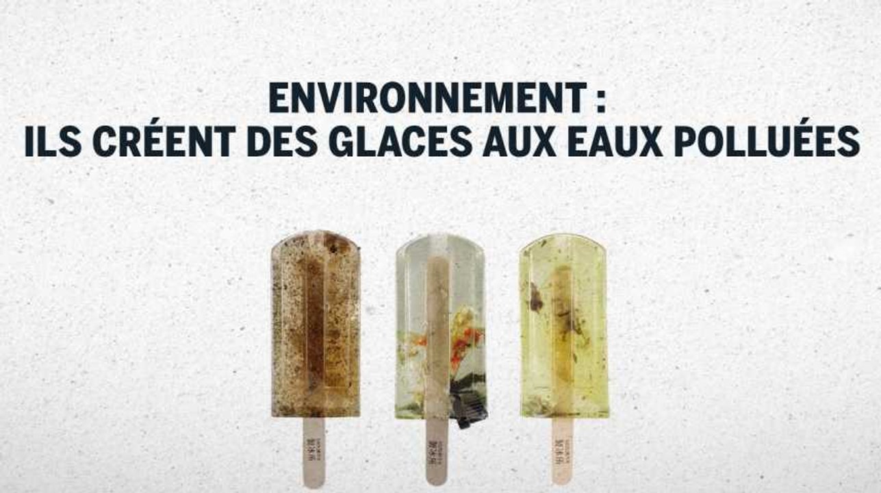Taïwan : des étudiants d’art créent des glaces aux eaux polluées